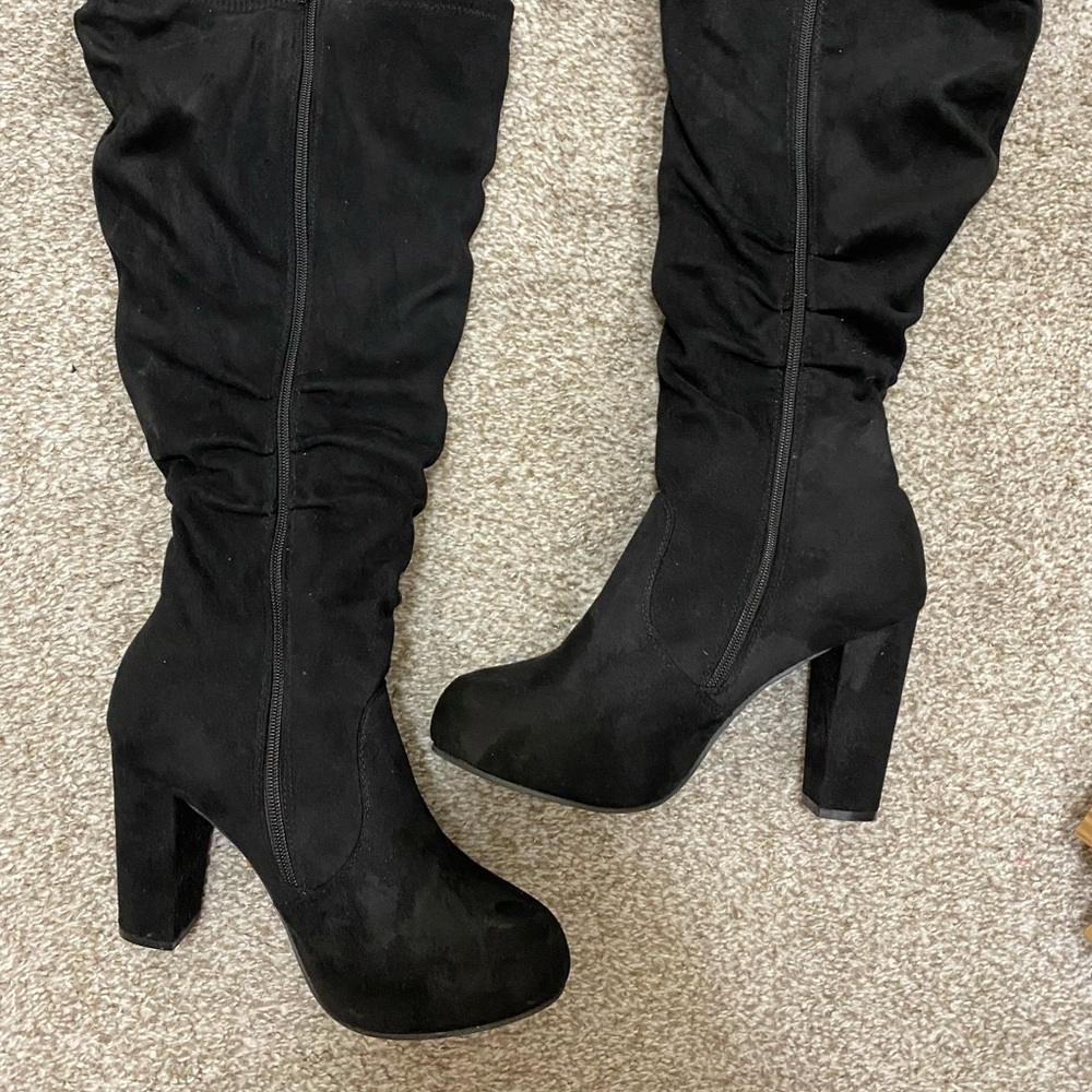 Torrid knee high suede boots